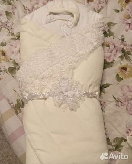 Конверт одеяло зима на выписку