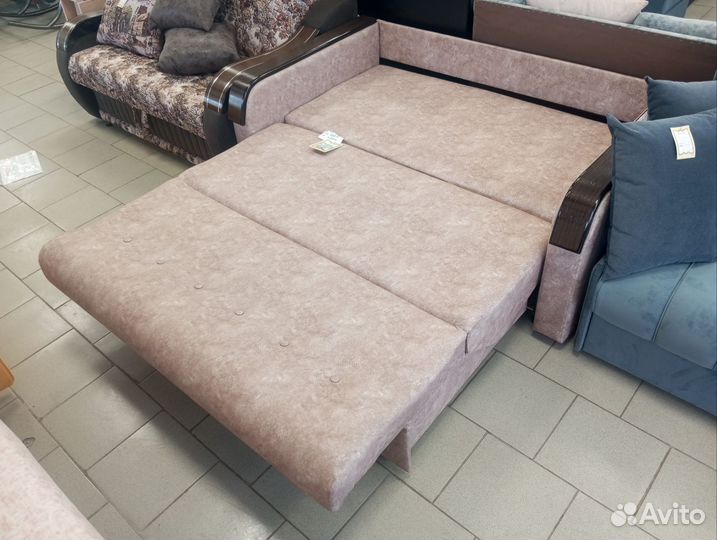 Диван кровать с подлокотниками аккордеон