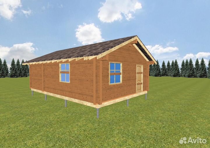 Дом из профилированного бруса 6х9