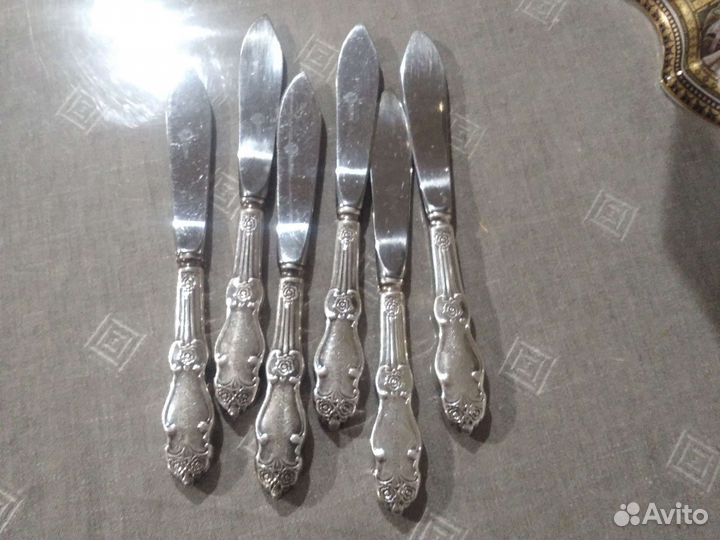 Ножи серебряная роза