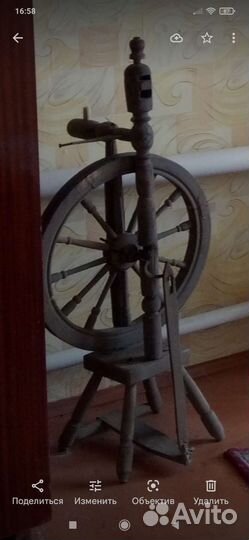 Прялка деревянная старинная