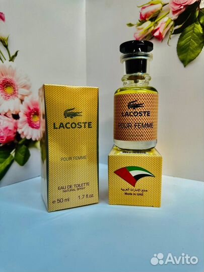 Lacoste pour femme оригинальный тестер 50 мл