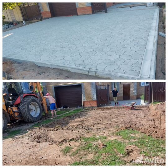 Укладка брусчатки