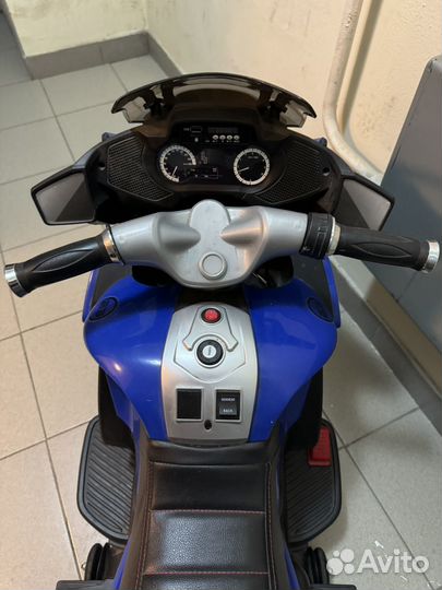 Детский мотоцикл синий на аккумуляторе XMX 609