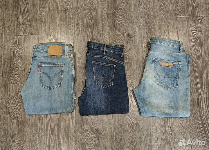 Оригинальные джинсы Levis, Wrangler 46 размер