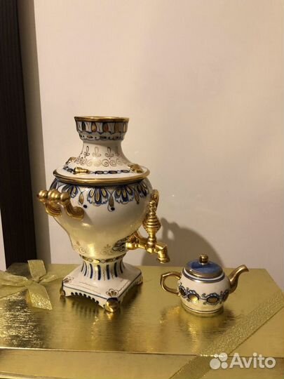 Самовар гжель фарфор