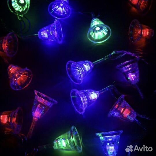 Гирлянда колокольчики 5 метров новая