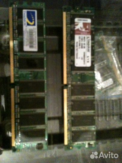 Оперативная память 512Mb DDR1 PC-3200 400MHz 2шт