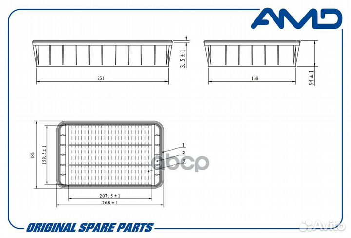 Фильтр воздушный amdjfa88 AMD