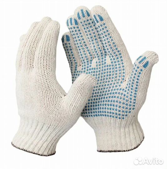 Перчатки рабочие хб с пвх