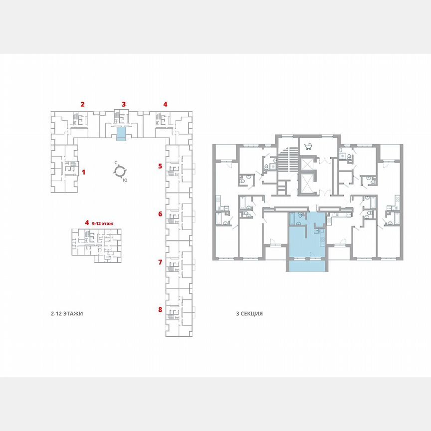 Квартира-студия, 31,1 м², 4/12 эт.