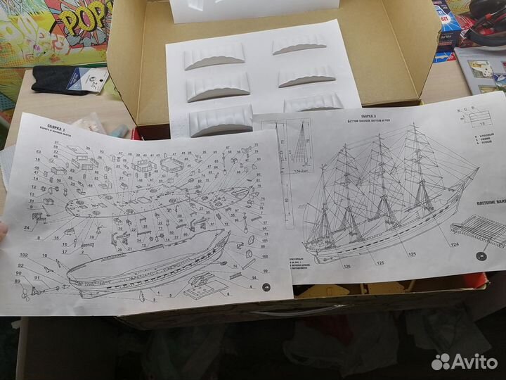 Сборная модель-копия корабля