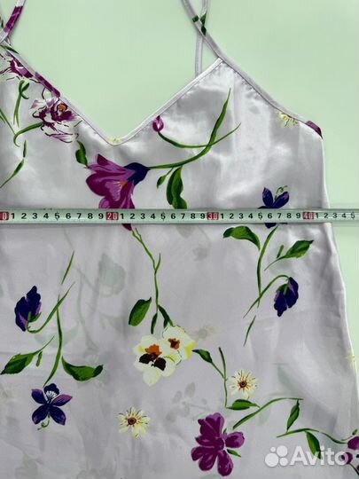 Шелковая ночная сорочка женская 44