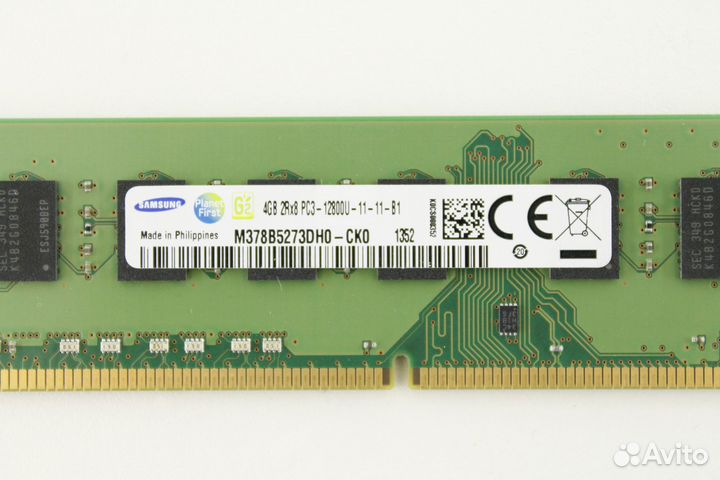 Оперативная память DDR3 4 GB 1600 MHz Samsung