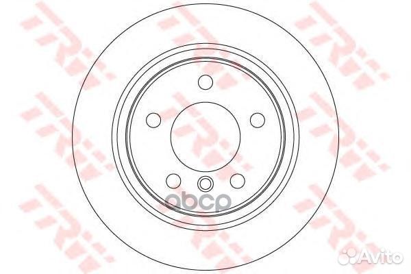 Диск тормозной задний TRW DF6137 DF6137 TRW