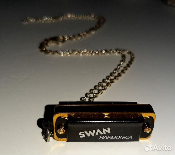 Губная гармошка миниатюрная, Брелок, Swan