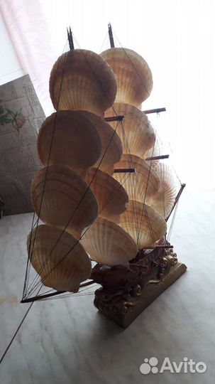 Корабль из ракушек