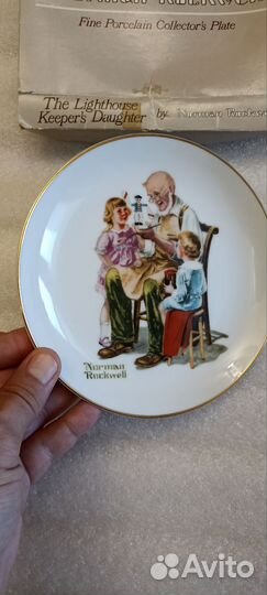 Тарелка коллекционная винтаж Norman Rockwell 1984г