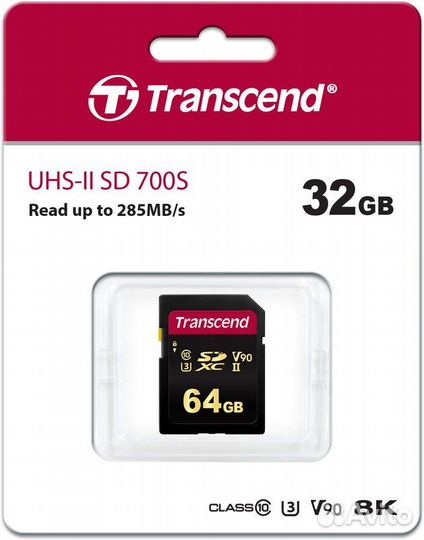 Карта sdxc Transcend 700S на 32GB