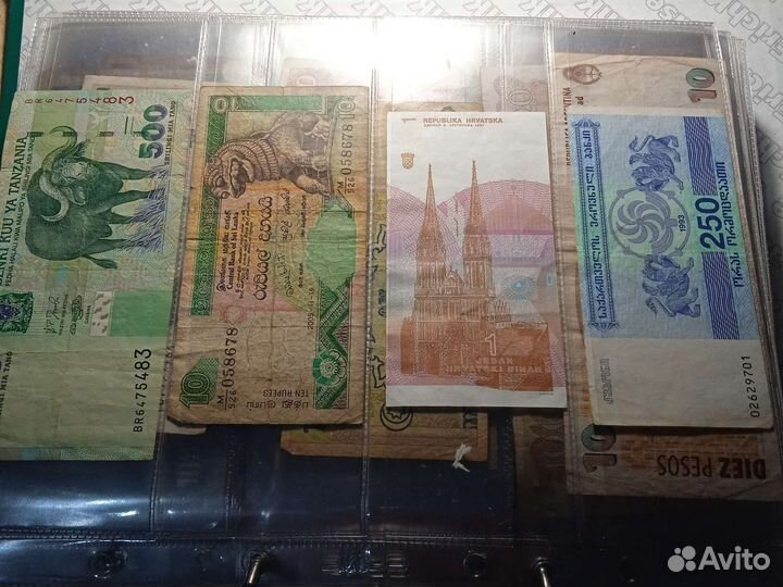 Коллекция зарубежных банкнот 200шт