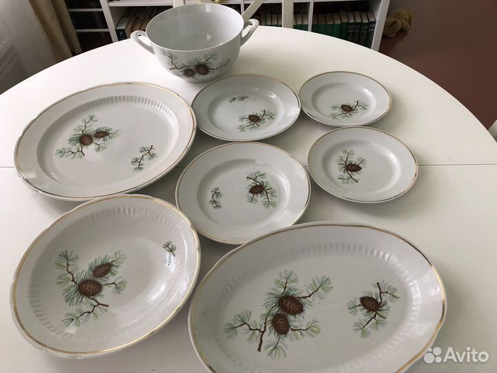 Сервиз столовый СССР шишки