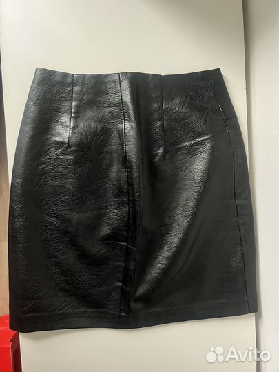 Юбка кожаная Stradivarius