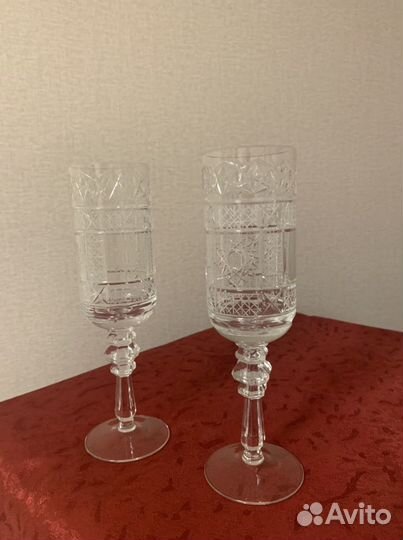 Свадебные бокалы, хрусталь, СССР