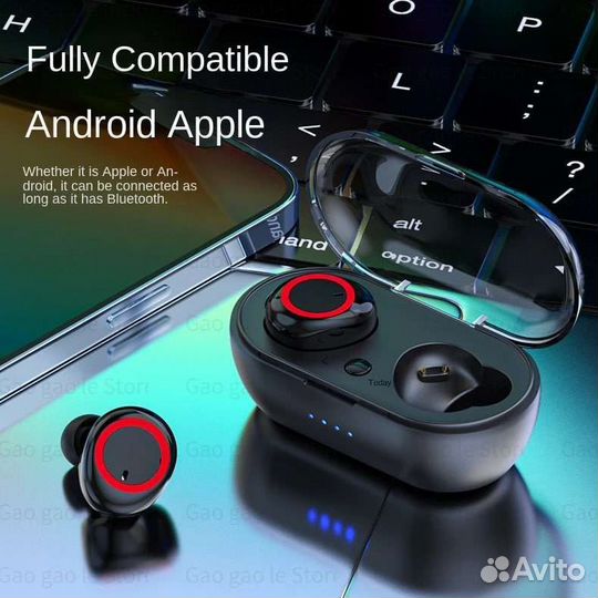 Новые, беспроводные наушники Y50, Bluetooth 5,0