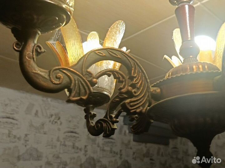 Люстра потолочная подвесная бу