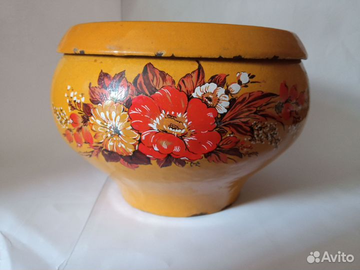 Чугун горшок эмалированный