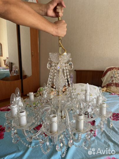 Люстра хрустальная чехия