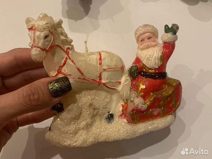 Новогодние свечки (Дед Мороз, елка, снеговик)