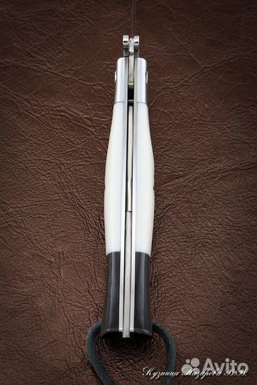 Нож Финка нквд складная сталь Elmax накладки акрил