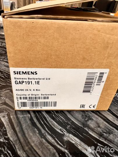 GAP191.1E Привод возд.зас. Siemens