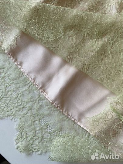 Юбка шелк кружево шантильи