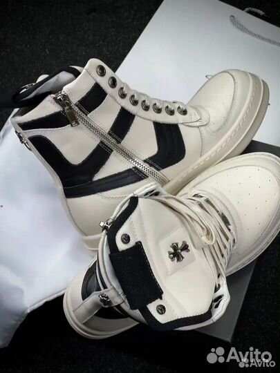 Rick owen’s geobasket chrome hearts