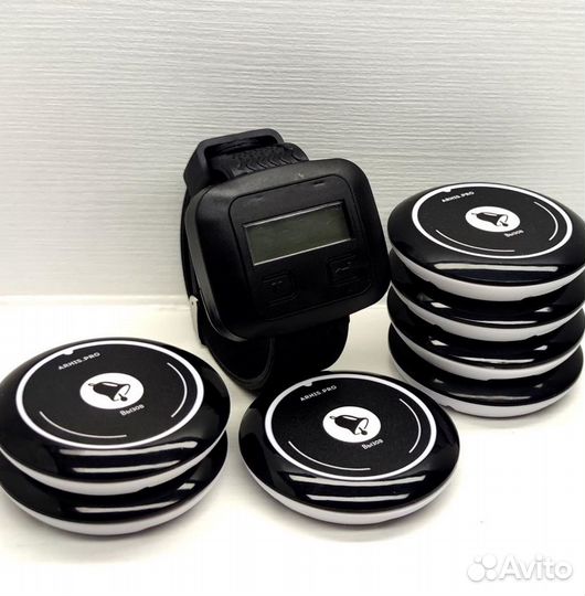 Кнопка вызова официанта в комплекте с часами