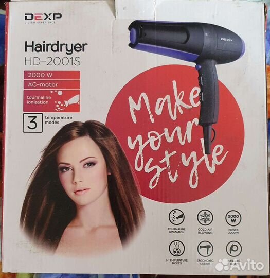 Фен dexp HD-2001S