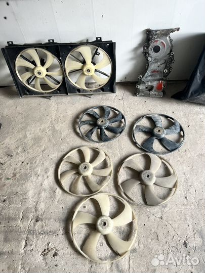 Диффузор, моторчик охлаждения двигателя камри 40