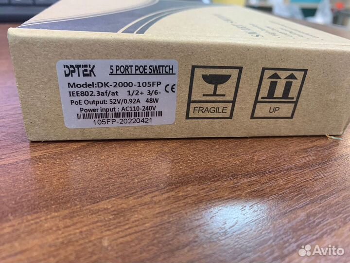 Коммутатор Dptek DK100-5FP 4порт POE +1порт Uplink