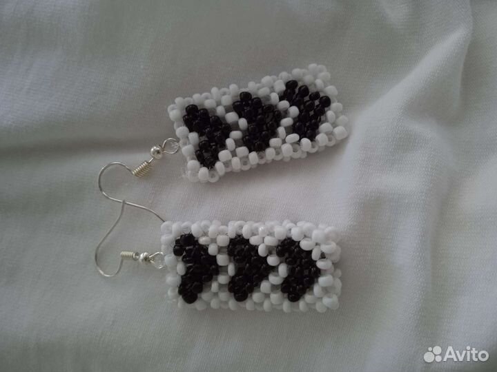 Серьги из бисера