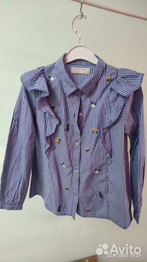Рубашка zara girls134