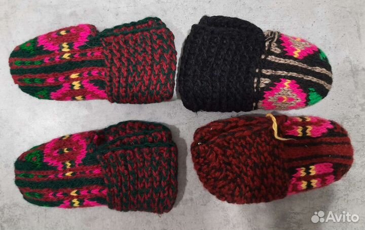 Вязаные тапочки (следочки,Джурабы) носки детские