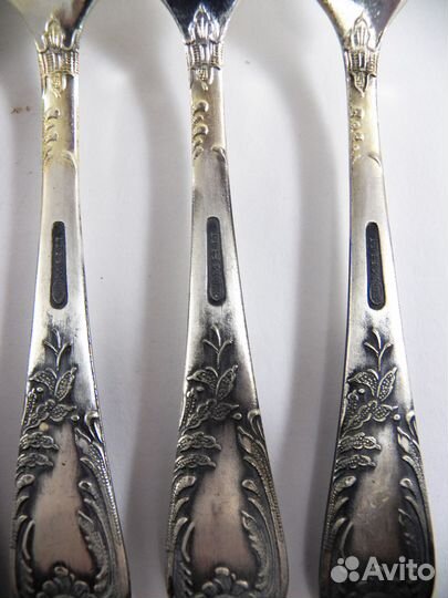 Мельхиор вилки и ложки СССР посеребренные Новые