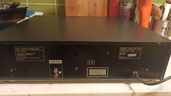 Cd проигрыватель sony CDP C365