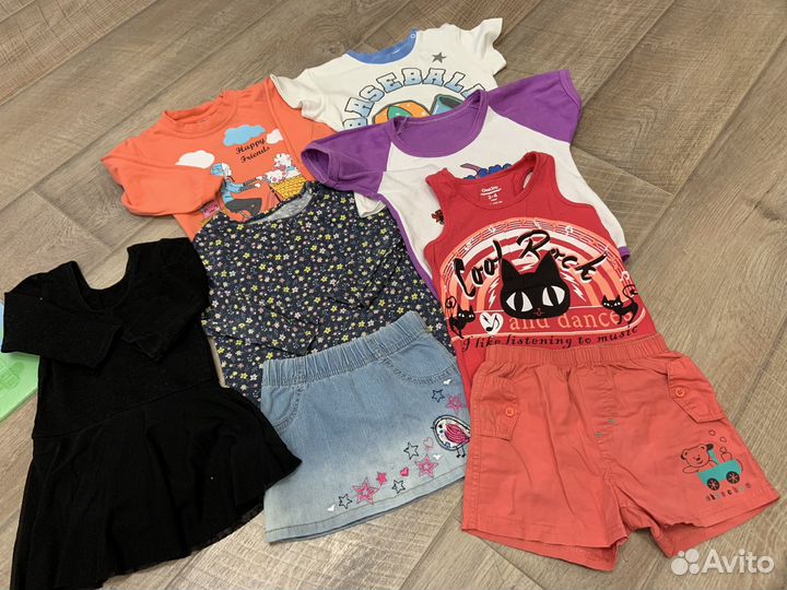 Вещи пакетом на девочку размер 86-98