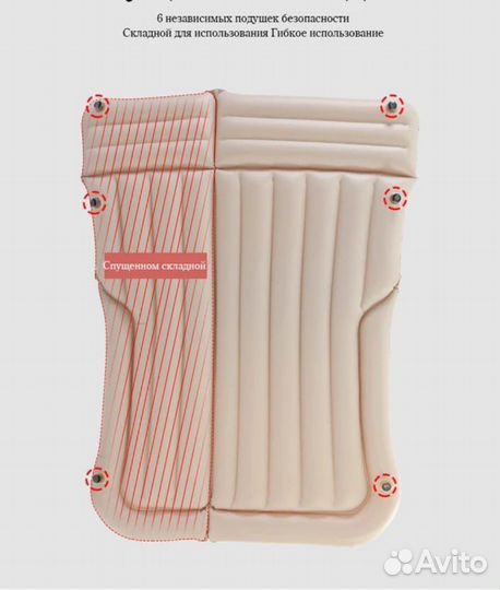 Матрас надувной для автомобиля автомобильный