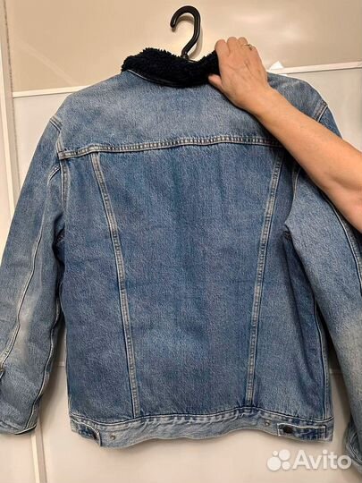 Джинсовая куртка мужская levis шерпа