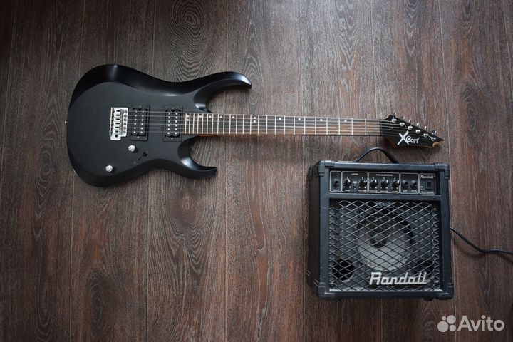 Электрогитара Cort x1 + Комбик Randall RG15XM