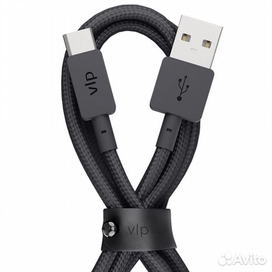 Кабель VLP Nylon Cable USB A - USB C, 1.2м Черный